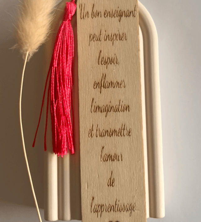Marque-page en bois